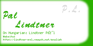 pal lindtner business card